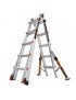 Multileiter Giant Conquest Aluminium 5/9 Tritte - als Anlegeleiter 5.77m, integrierte Teleskop-Stützfüsse
