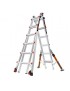 Multileiter Giant Conquest Aluminium 6/11 Tritte - als Anlegeleiter 6.99m, integrierte Teleskop-Stützfüsse