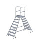 Professionelle Plattformleiter - Doppelseitig 8 Stufen