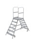 Professionelle Plattformleiter - Doppelseitig 6 Stufen