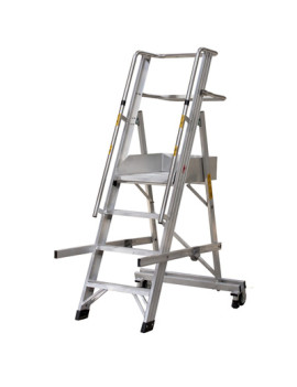 Profi-Stufenleiter mit Plattform