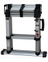 Professionelle Teleskopische Stufenleiter aus eloxiertem Aluminium