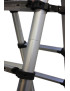 Professionelle Teleskopische Stufenleiter aus eloxiertem Aluminium