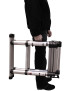 Professionelle Teleskopische Stufenleiter aus eloxiertem Aluminium