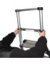 Professionelle Teleskopische Stufenleiter aus eloxiertem Aluminium